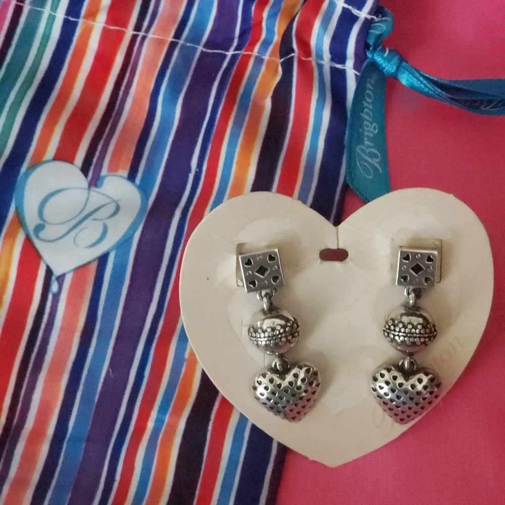 Brighton Vintage Heart ❤ Earrings 3 tier - Picture 8 of 13